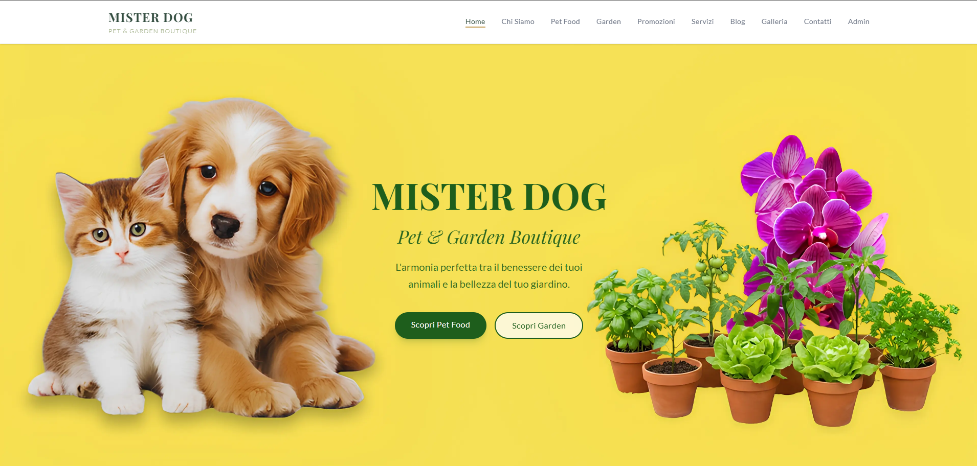 Anteprima sito MisterDog